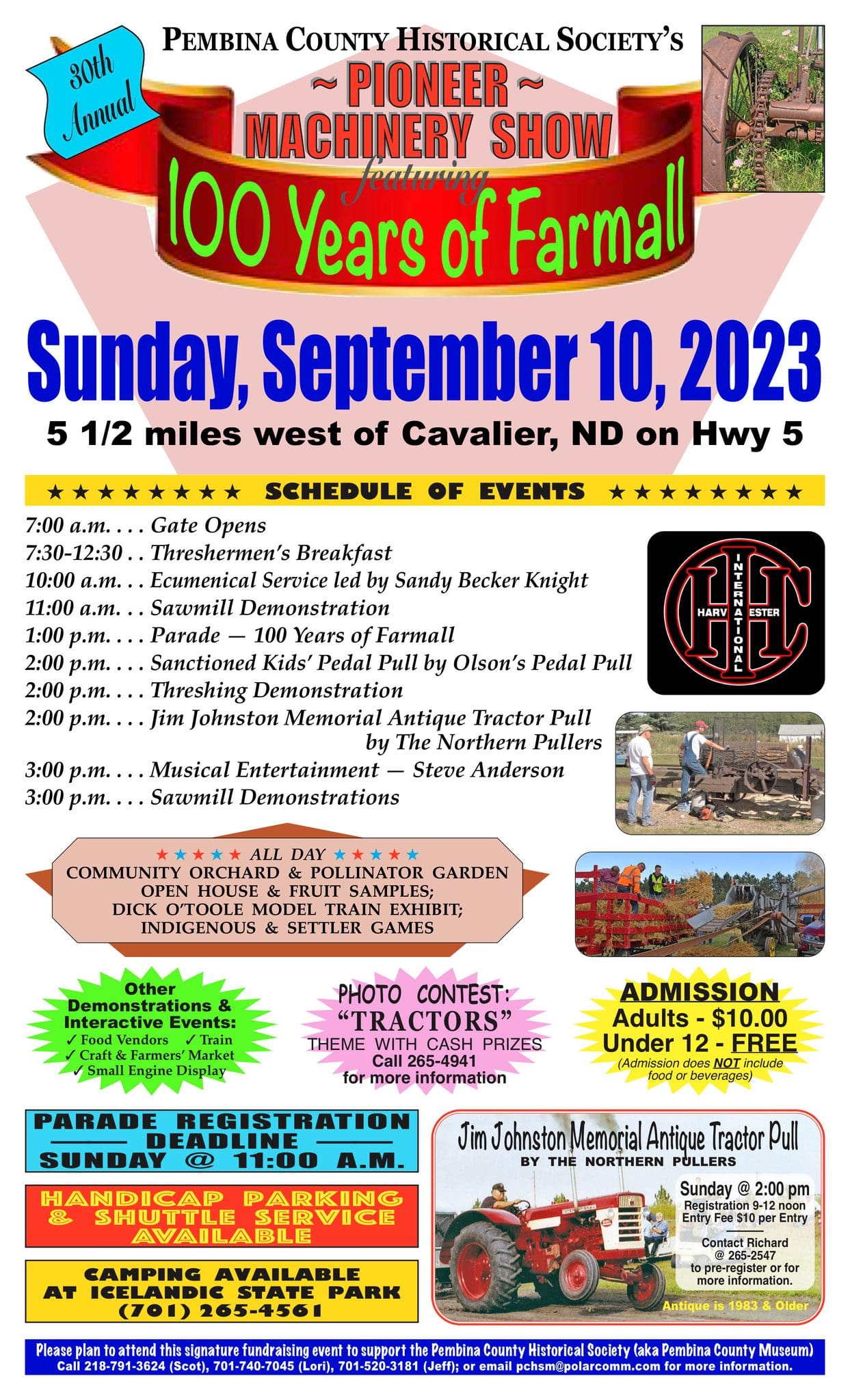 Pioneer Machinery Show Cavalier Chamber of Commerce